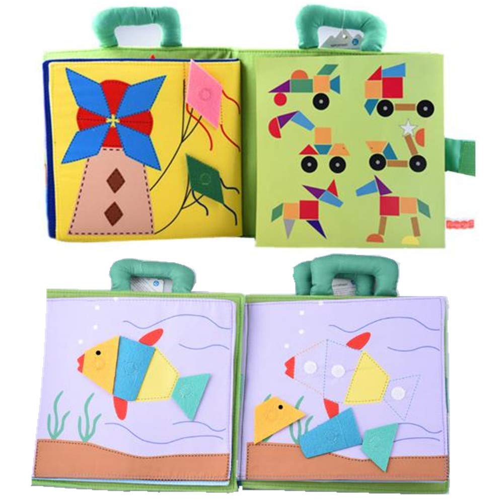 Amazon.co.jp: Champion crafts 布絵本 知育 大きいサイズ 26種