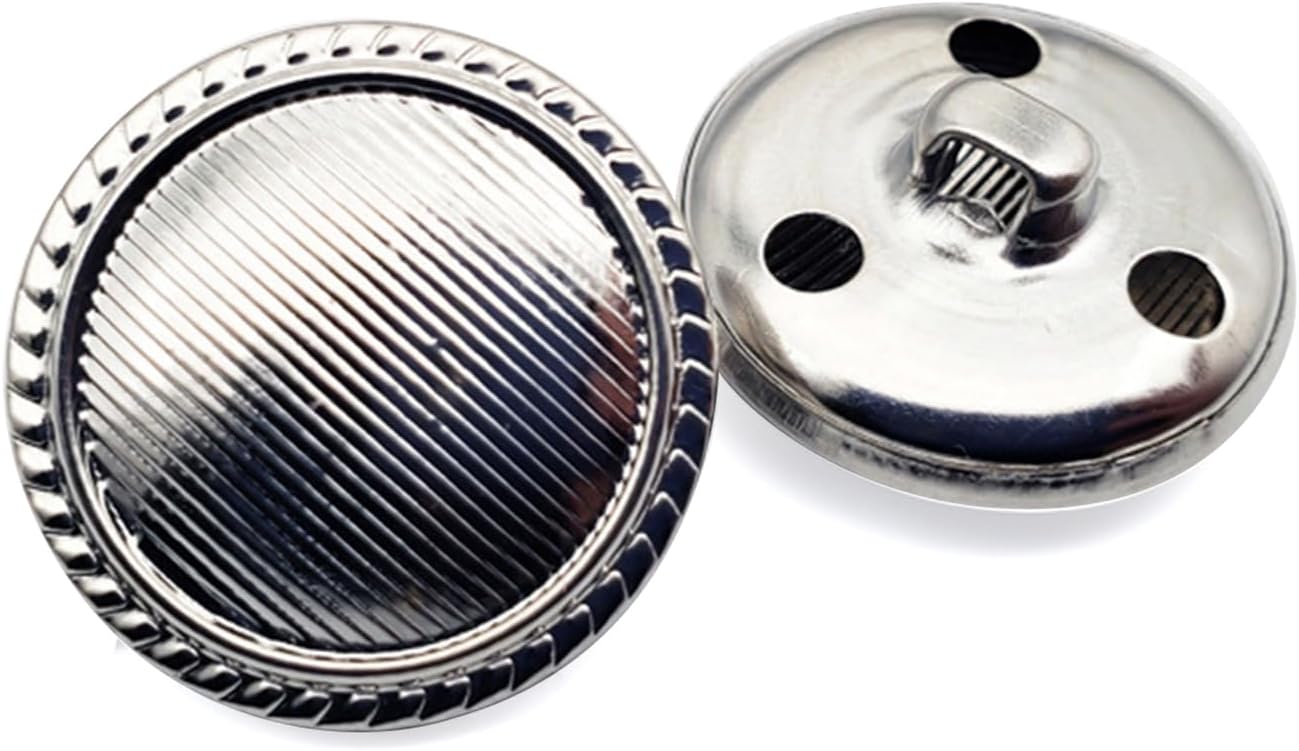 12 Pieces Metal Buttons for Men Women Suit Garment Shank Buttons Jeans ...