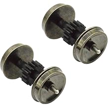 mophrati 2pcs HO Scale Wheel Upgrade DC Wheel Set for 187 Model Train Railway