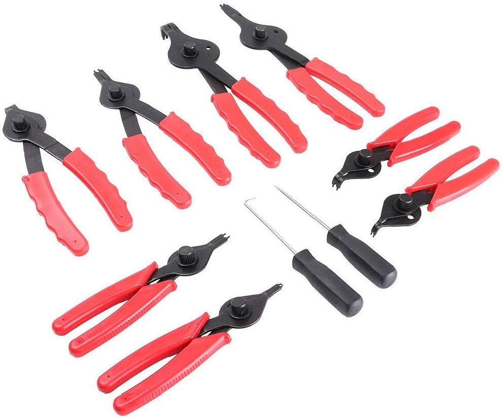 NEW 11 pcs Snap Ring Plier Set Mechanics Circlips Auto Tool Internal External Pliers