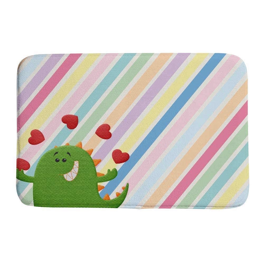 Tapis de bain antidérapant en velours de corail vert CHEHONG 91x61 cm