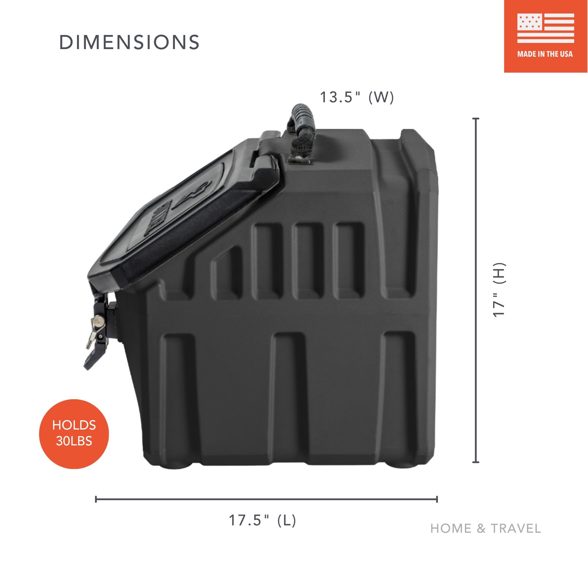 GUNNER Contenedor de almacenamiento de alimentos para perros de 30 libras, impermeable y hermético para mascotas, contenedor multiusos para alimentos secos, maíz, alimentación de pollo, golosinas,