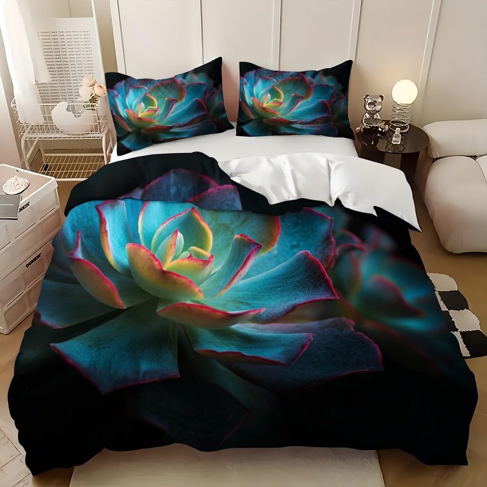 Zestaw poszewek na kołdrę 220x220 cm niebieski dla dzieci i młodzieży