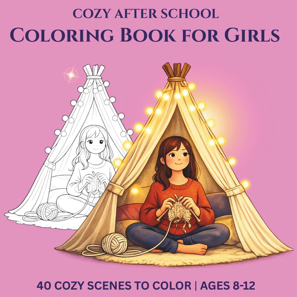 Cozy After School Coloring Book: Cozy Coloring for Hours of Calm