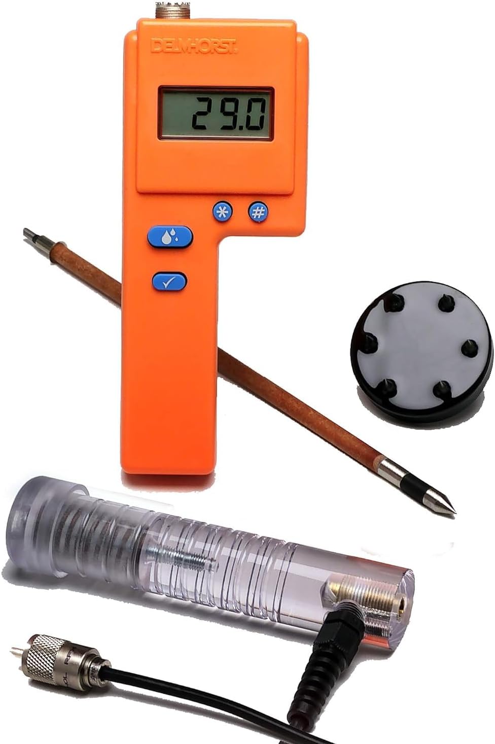 Delmhorst F-2000/PKG F-2000 Hay Moisture Meter Deluxe Package with 24CAS-0065, H-4, 830-2 and 831