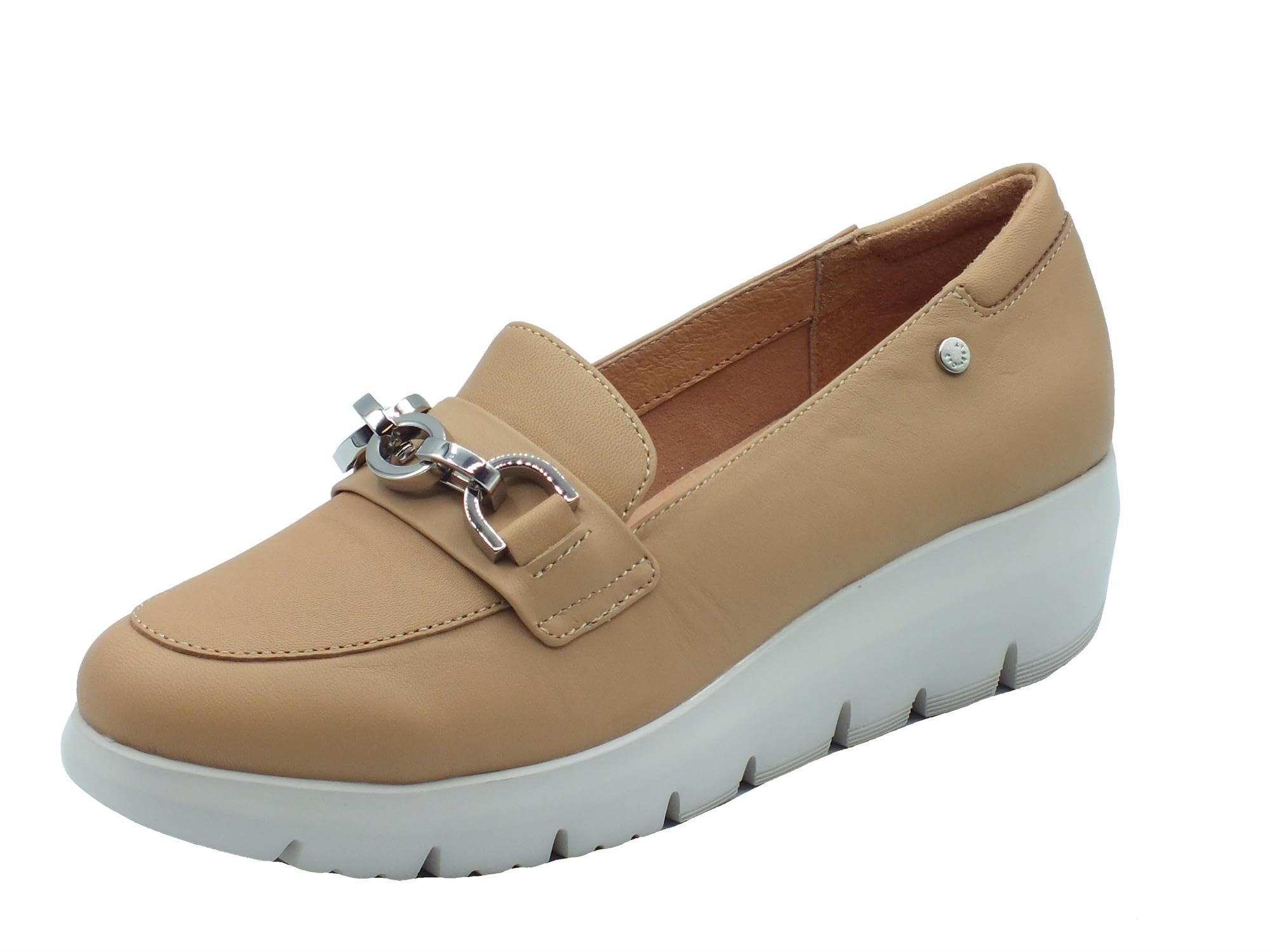 Stonefly 220757 Light Brown Marrone Scarpe Donna Mocassini Catena 39