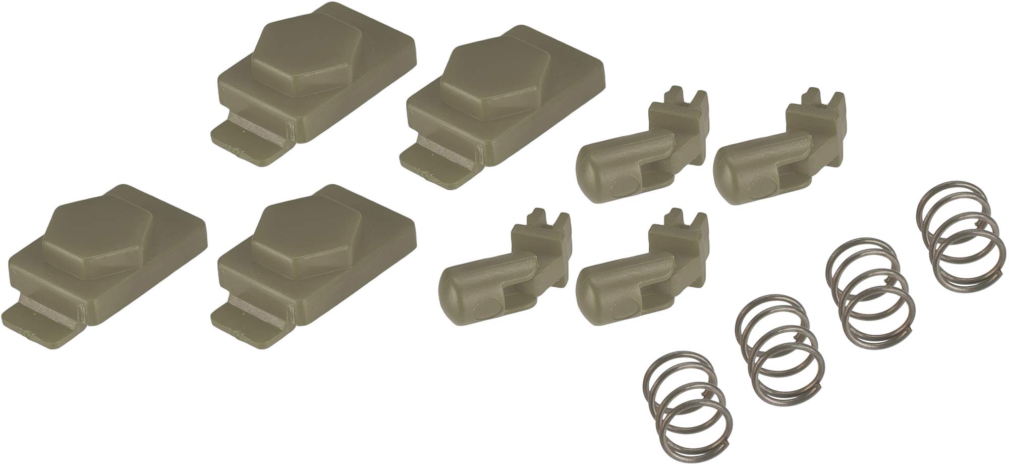 Evike Airsoft - Hexmag Airsoft HexID (4 x Hexgon Latch Covers / 4 x Components) (Color: Dark Earth)