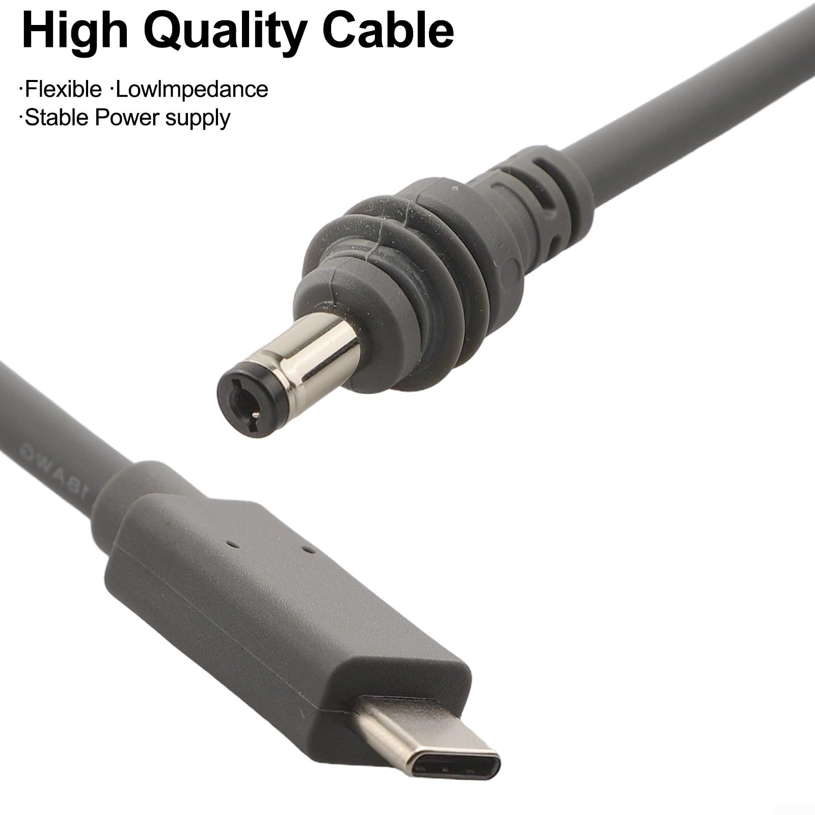 TPE - Cavo USB C a DC, 15 m, impermeabile IP68 (20 metri) | Uscita da 100 W, lunghezza per Starlink per mini compatibile, ricarica rapida, uso flessibile