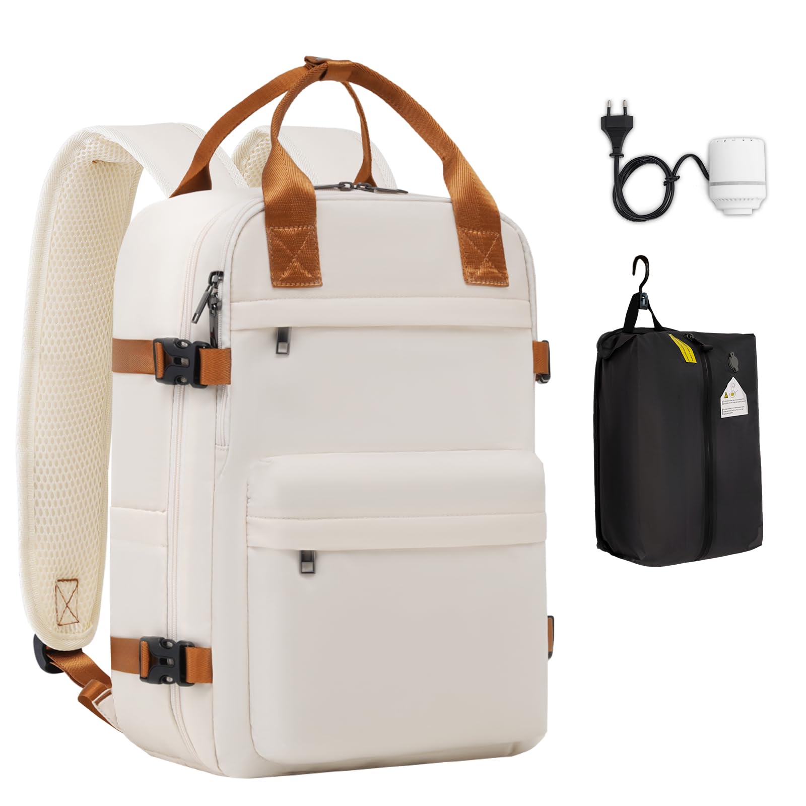 COOLIFE Handgepäck Rucksack für Ryanair 40×30×20 Reiserucksack Flugzeug 20L Klein Handgepäck Kabinengröße Handgepack Tasche mit Laptopfach für Weekender Kurze Trip