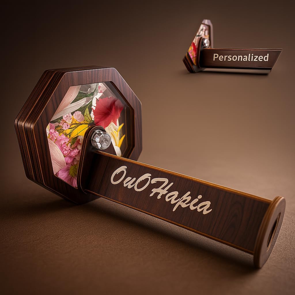 Personalized Natural Wood DIY Kaleidoscope for Kids, Magic Outdoor Educational Fillable Wooden Rotating Eco-Friendly Classic Kit, Best Gifts for Nature Lovers (Classic)