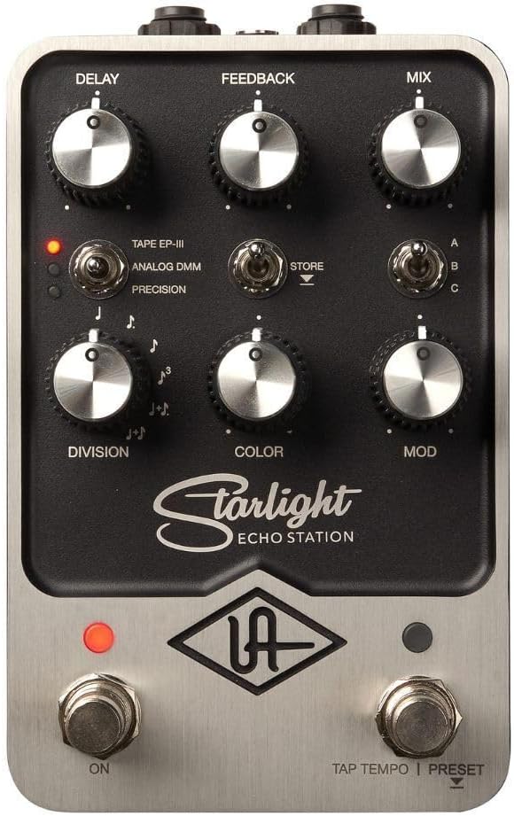 UAFX Starlight Echo Station Delay Pedal Stereo with Tape, Bucket-brigade, and Digital Types