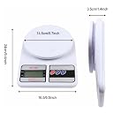BRINKL SF-400 Digital Kitchen Weighing Scale | 10Kg x 1g Precision | Food Scale with LCD Display for Cooking, Baking, Meal Prep & Healthy Diet | Compact Weight Machine for Home Use (White) gallery image