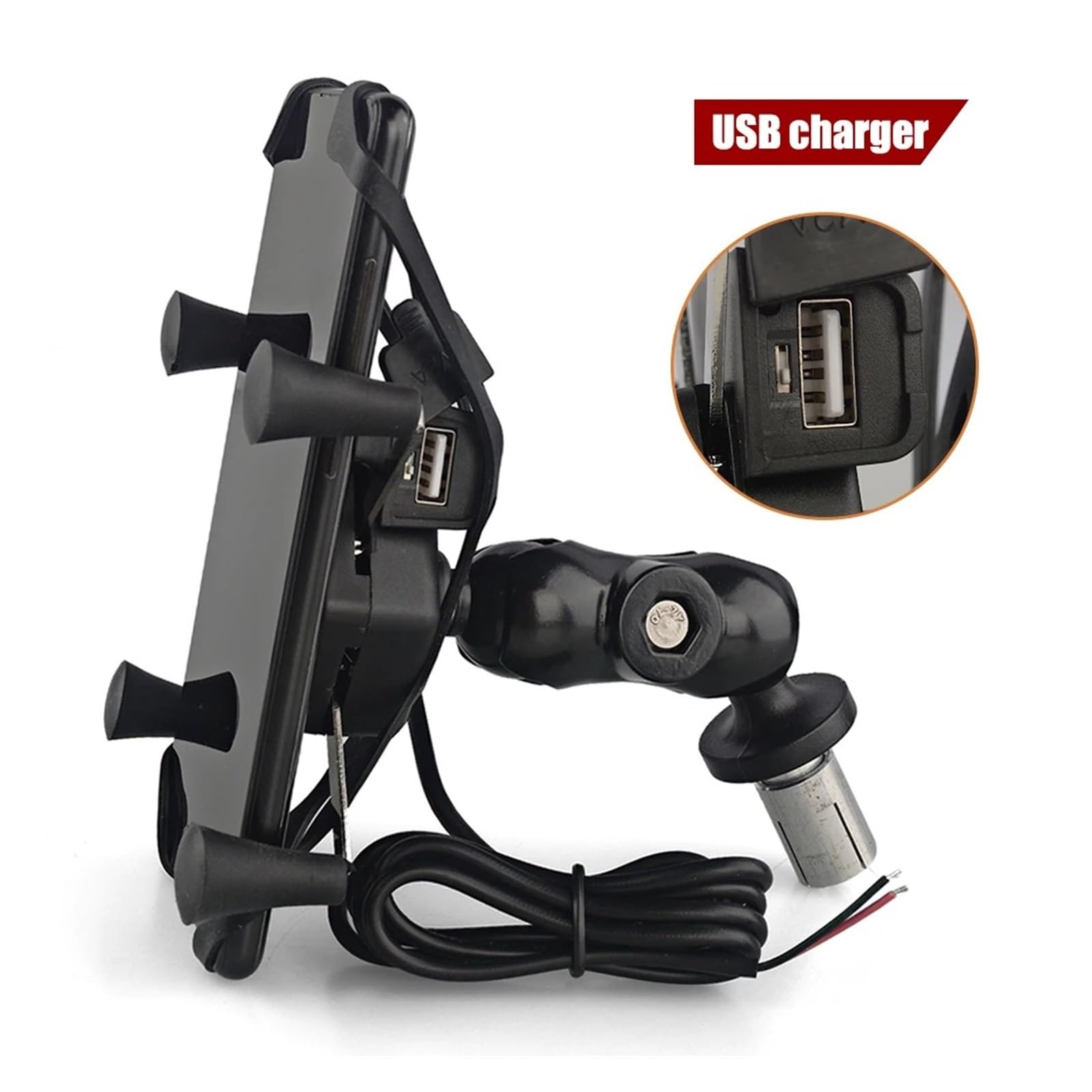 Support Navigation Moto pour YZF-R1 pour YZF-R6 YZF-R6S YZF R1M/S 2002-2018 Chargeur Moto Téléphone Portable Support Navigation GPS avec USB Porte Téléphone Moto