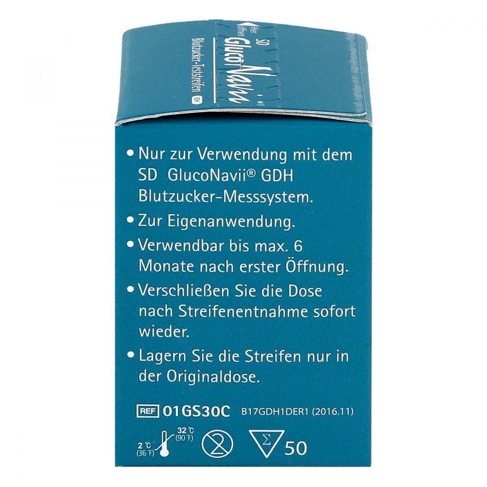SD Gluco Navii Blutzucker Teststreifen 50 Stück GDH FAD Standard