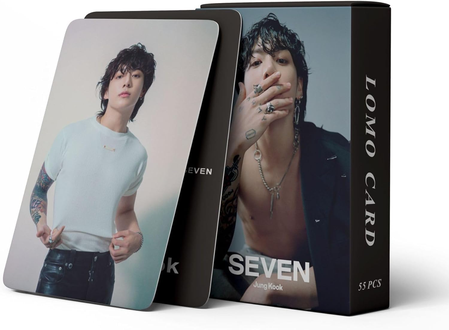 Photocard Binder PYAJUU 55pcs JUNGKOOK Photo Cards JUNGKOOK SEVEN Photo Kpop Stickers