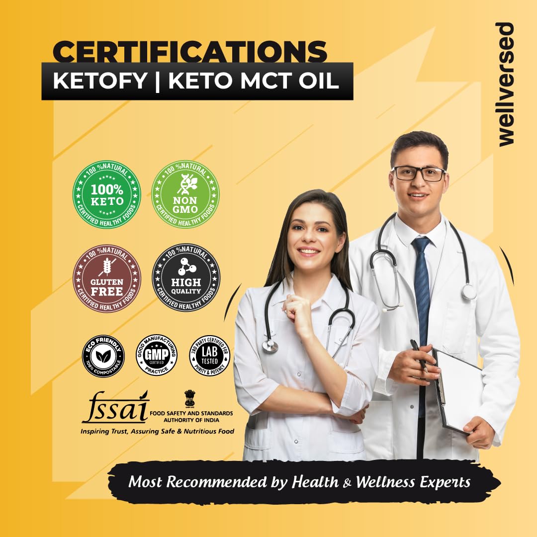Ketofy - Keto MCT Oil (500ml) | Sourced from Pure Coconut | Enriched with C8 and C10 MCT Oil | For Weight Management, Instant Energy, and Intense Focus | Keto MCT Oil for Bulletproof Coffee - Image 4 thumbnail