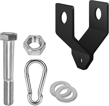 Power Rack Shackle Band Attachment Custom Pulley System Accessories,Squat Rack Crossmember Shankle Bolts DIY Cage Add on LAT Pull Down Bar Tool for Grm
