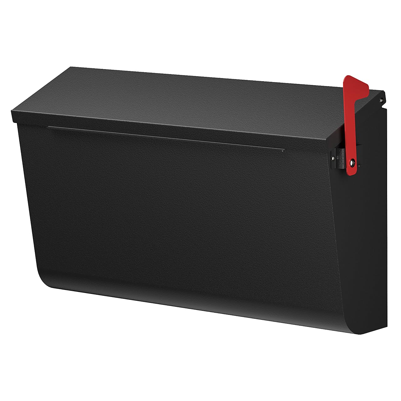 Large Wall Mount Mailboxes for Outside with Flag - Morden Mailbox for House, Galvanized Steel Waterproof & Rustproof Outside Post Box, Mail Box for