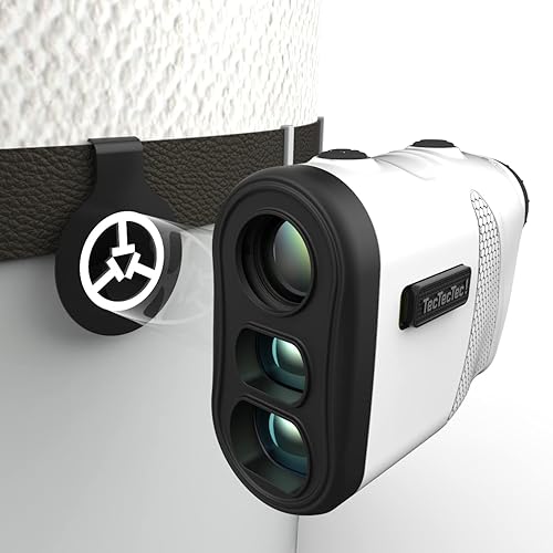 Miniatura 9 de TecTecTec KLYR - Telémetro de golf con pendiente clip de cinturón soporte magnético Buscador láser con óptica 2022 caja de alta gama marcador de