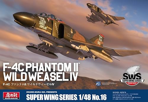 ボークス 造形村 SWS 1/48 F-4C ファントムII ワイルドウィーゼルIV インジェクションプラキットのサムネイル