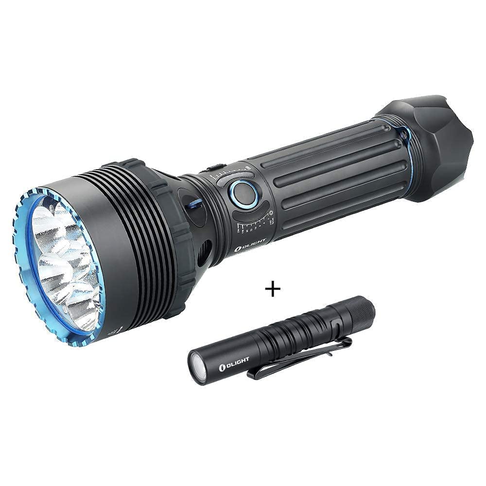 OLIGHT X9R Marauder 25000 Lumen High Performance Rechargeable Flashlight with I3T EOS 180 Lumens Dual-Output Slim EDC Flashlight