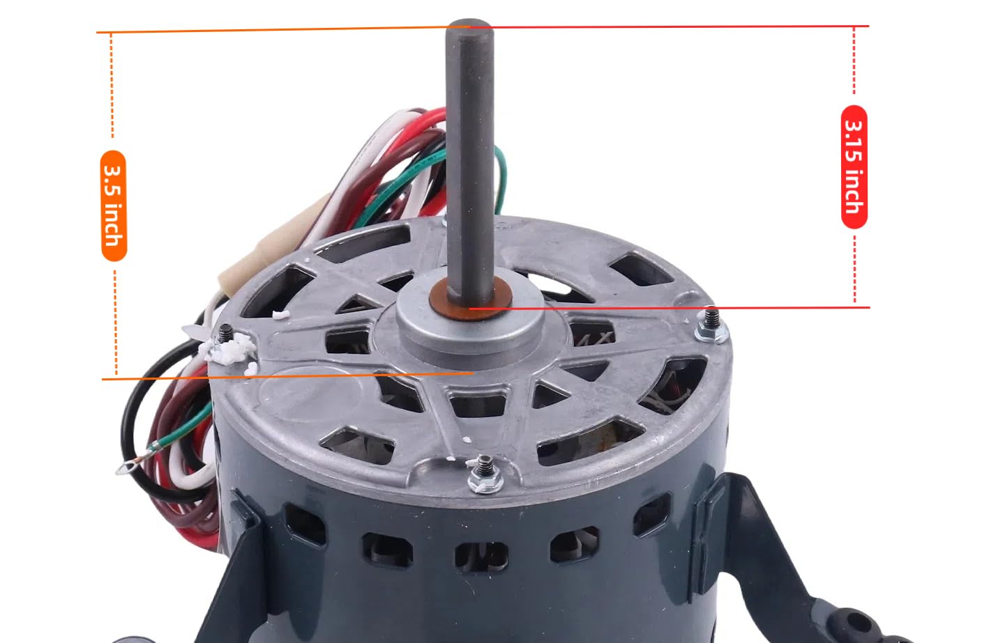 1/3 hp 1075 RPM 2-SPD 208-230V Blower Motor 5KCP39GGP993 Compatible with Goodman Furnace BT1340027S BT1340027 11091205 B13400312 Dayton 6DLN0 K55HXRCL-1854 5KCP39GGP993AS