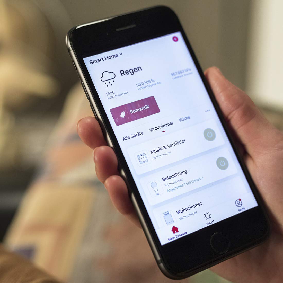 Hama gniazdo sterowane (działa z WiFi, z pomiaremzużycia energii, prąd 16A, 3680W, kompatybilne z Amazon Alexa, Google Assistant, iOS i Android) białe