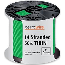112-3405BR 50-Feet 14 Stranded THHN, Green