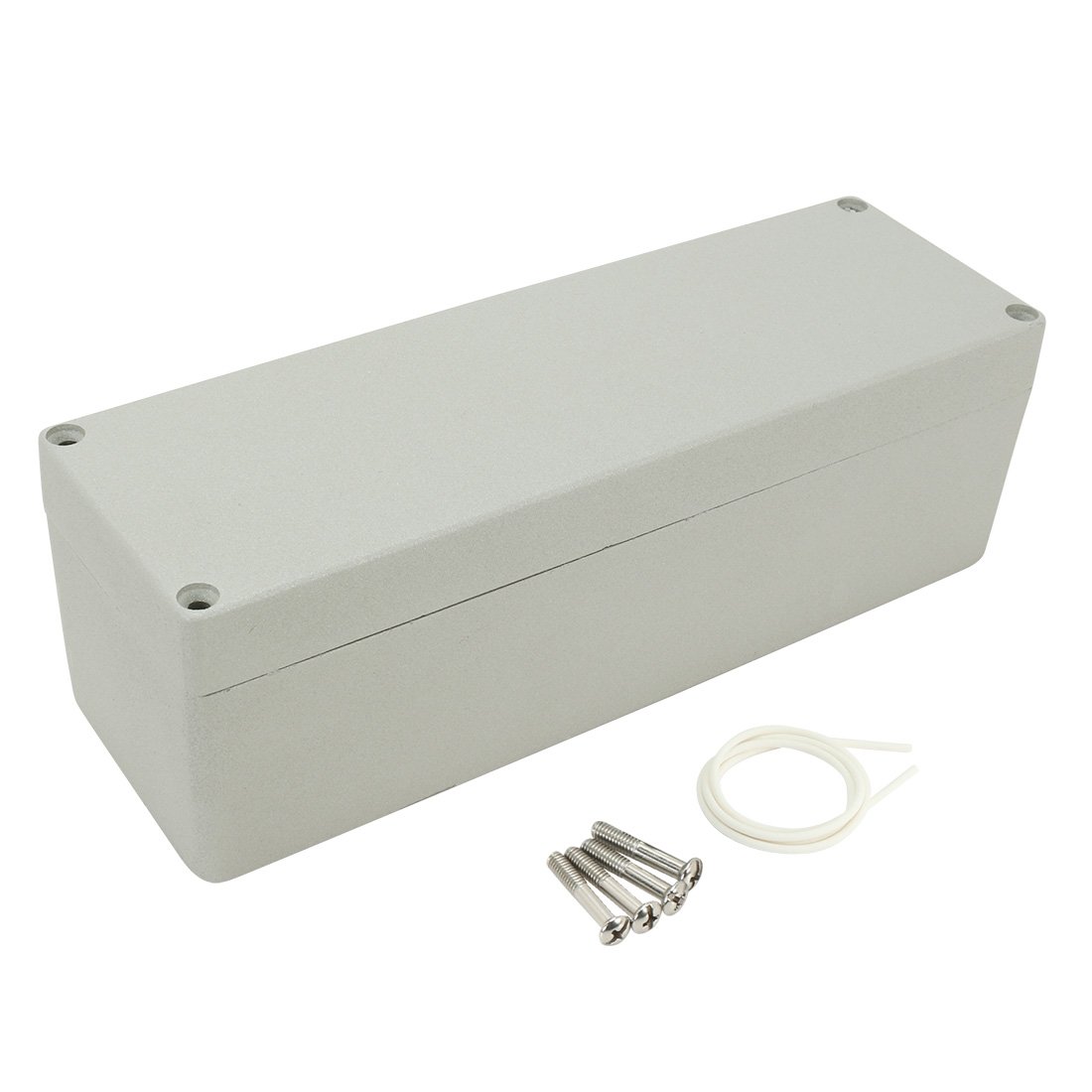 Aexit Caja de conexiones de aluminio de 9.8 '' x3.2 '' x3.2 '' (250 mm x 80 mm x 80 mm) Caja de empalmes universal (model: N2659IXII-6328OS) para proyectos eléctricos