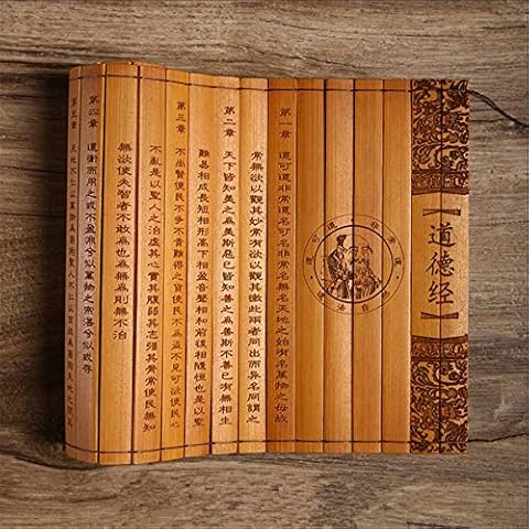 Zzooi Chinese Classical Art Tao Te Ching Bamboo Slips Books Scroll,Dao De Jing Cover