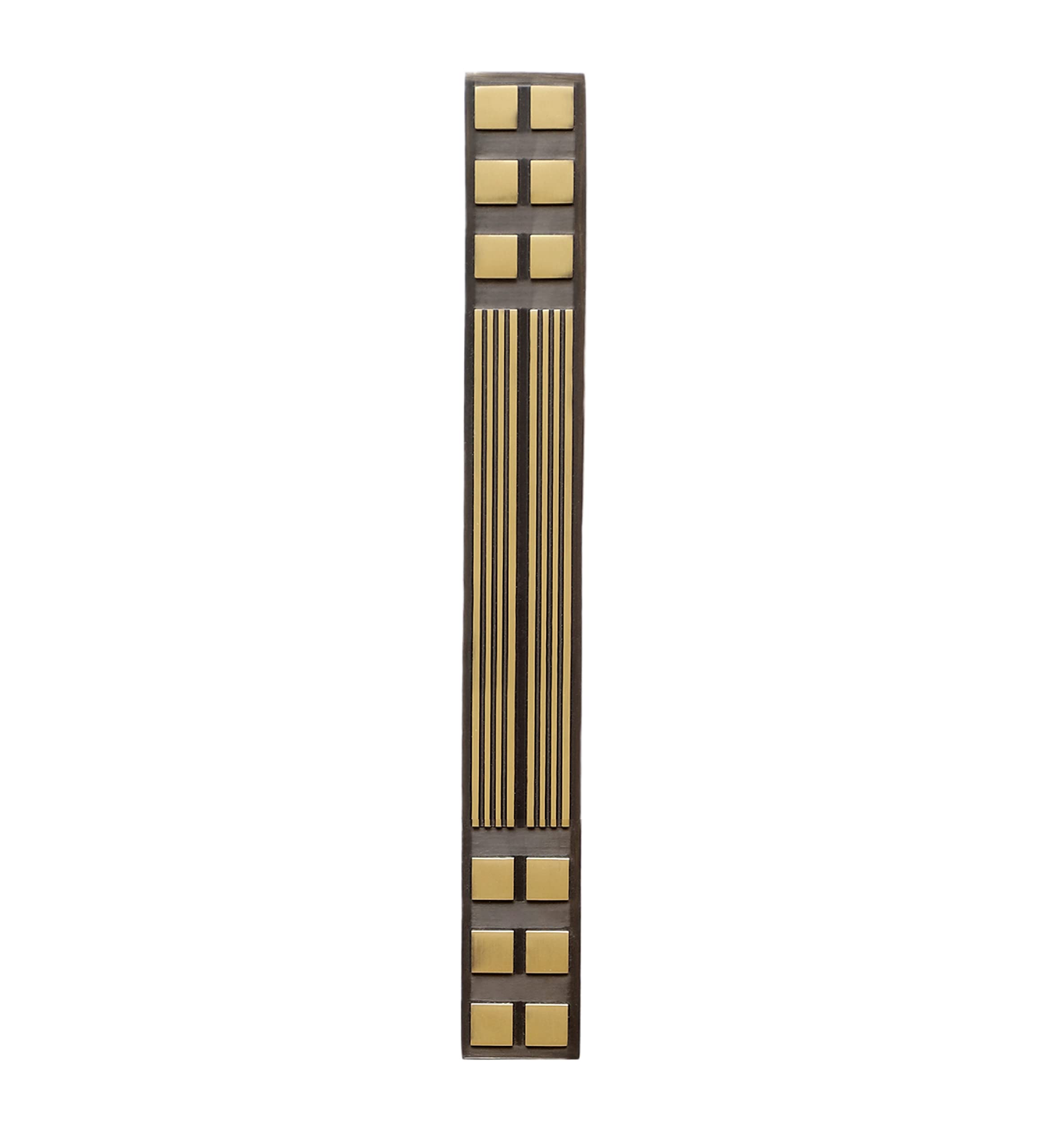 Two Moustaches Geometric Design 12 Inches Solid Brass Door Handle, Brass Main Door Pull Handle, Standard, Pack of 1 (B0C1H91Z73) Amazon Price History, Amazon Price Tracker