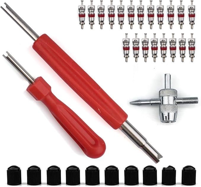 COCODE Tire Valve Core Tool Set with Dual & Single Head