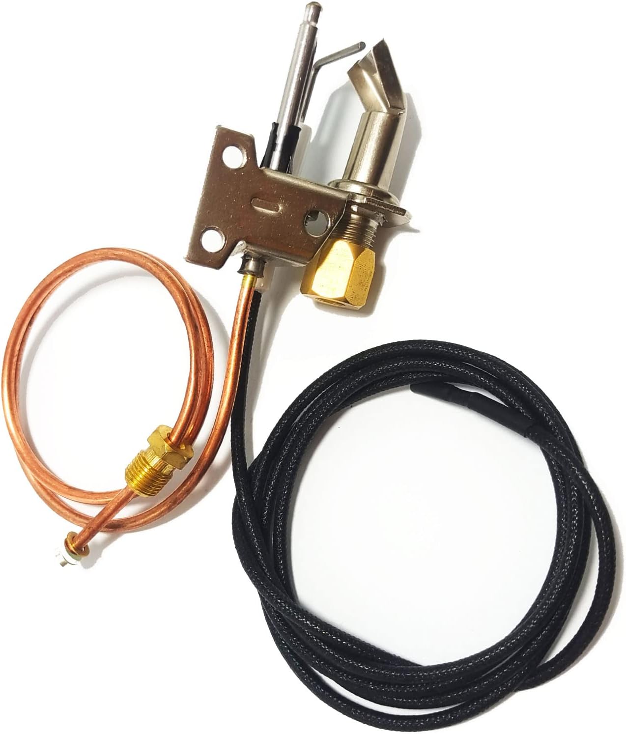 Spark Igniter Pilot Burner Assembly Suitable for 10-326 Gas Water Heater Valve - LP Propane & Natural Gas Pilot Orifice