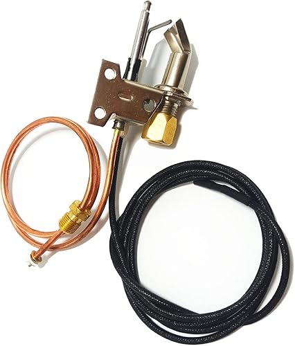 Miniatura 6 de MCAMPAS El quemador piloto de propano y gas natural incluye termopar piloto y tubo e encendedor de chispas, repuesto para calentador de agua Pilot