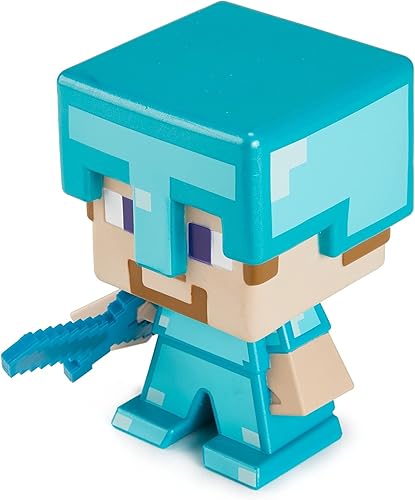 Miniatura 3 de Minecraft 2021 - Figura de edición especial - Steve de tamaño grande con armadura de diamante para festival en vivo de Minecraft, juguete de acción