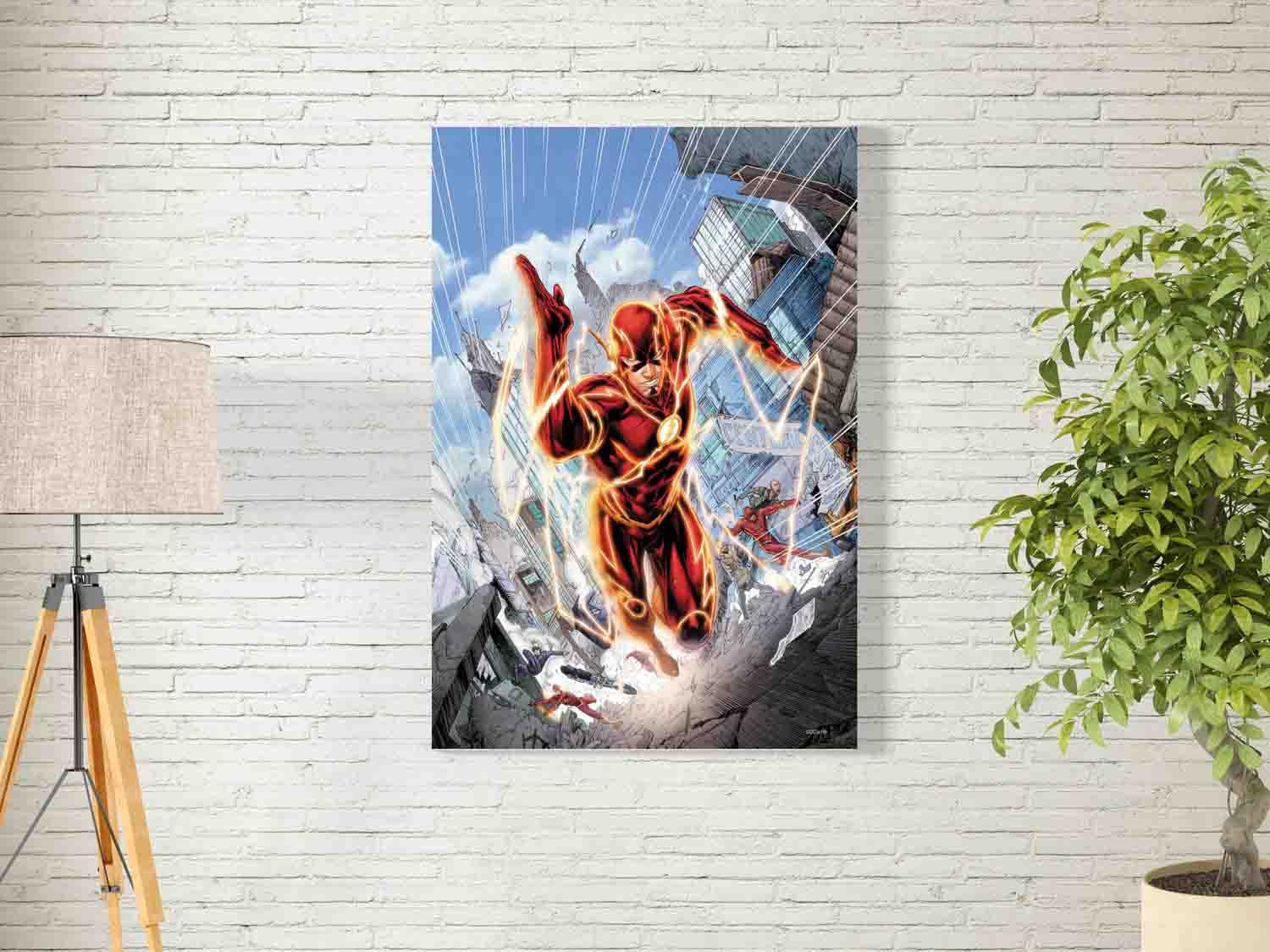 bpaPower Of Flash Wall Art For Decoration Easy To Hang, 100X140Cm, 1Pcs