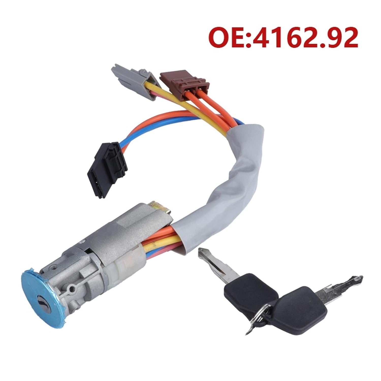 4162.92 416292 Ignition Switch Lock Barrel Cylinder Set + 2 Keys Compatible 106 405 1994