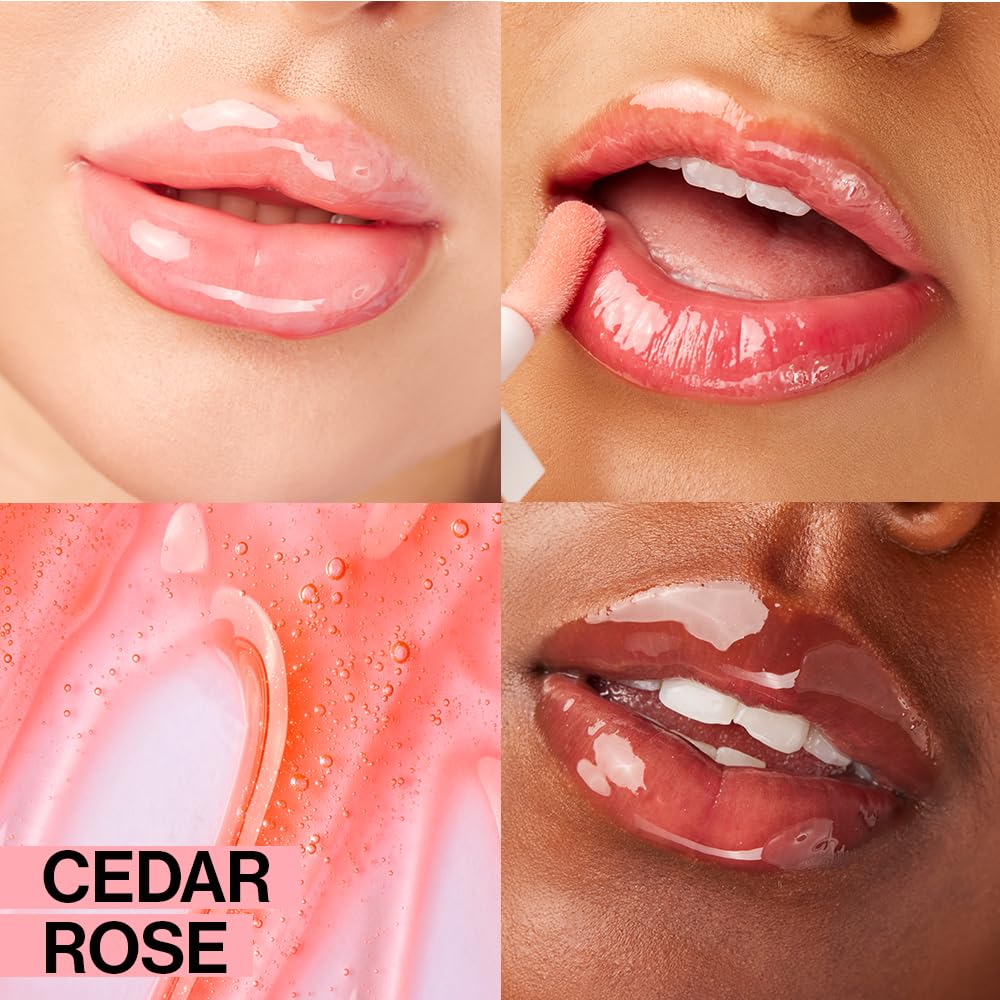 Wet n Wild Tinted Lip Oil, Nourishing & Non-Sticky Pink Lip Gloss Powered by 7 Natural Oils - Image 3