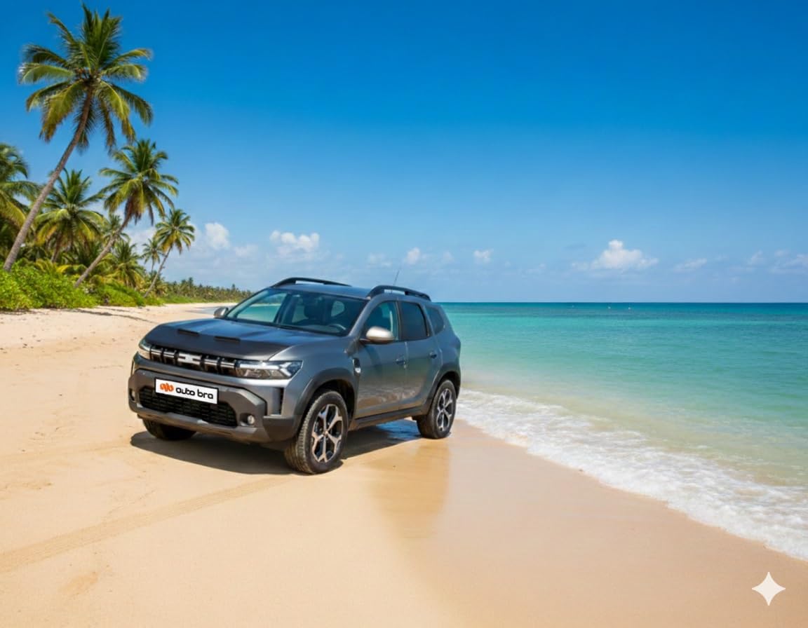 AB3-00835 Auto-Bra Motorhaubenschutz Kompatibel mit Dacia Duster III ab 2024, Bigster ab 2025 aus Kunstleder, Schwarz, Haubenbra, Steinschlagschutz, Tuning Bonnet Bra