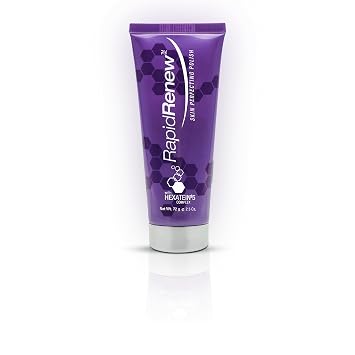 غسول الوجه المقشر للبشرة RapidRenew Skin Perfecting ومقشر الوجه بفيتامين C، مقشر الوجه المركب Hexatein 5 للنساء والرجال، مصغر المسام 2.5 أونصة
