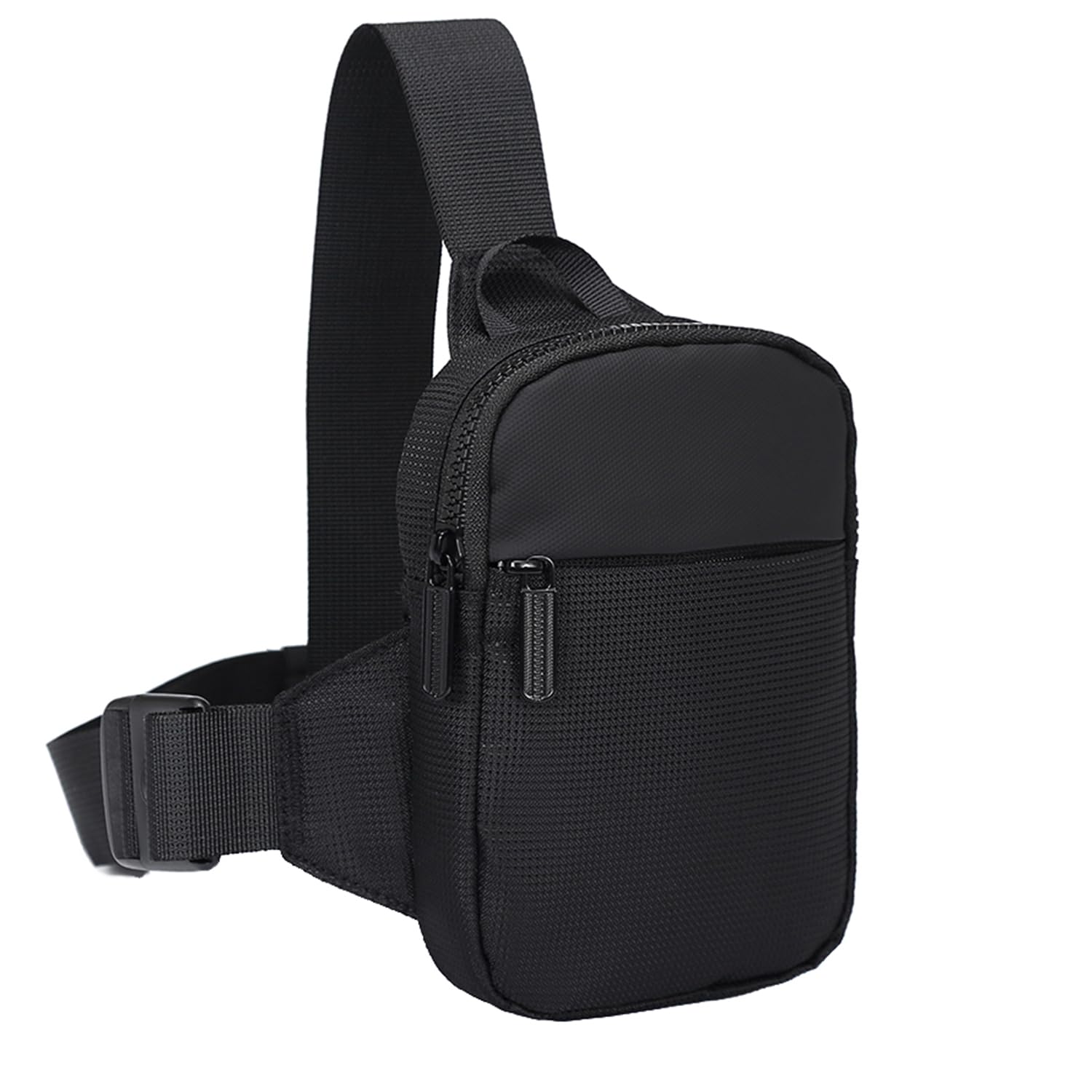 REMUMULUS UnisexAdult Small Crossbody Messenger Bag Durable Crossbody Backpack daypack for Men Women(BLACK)