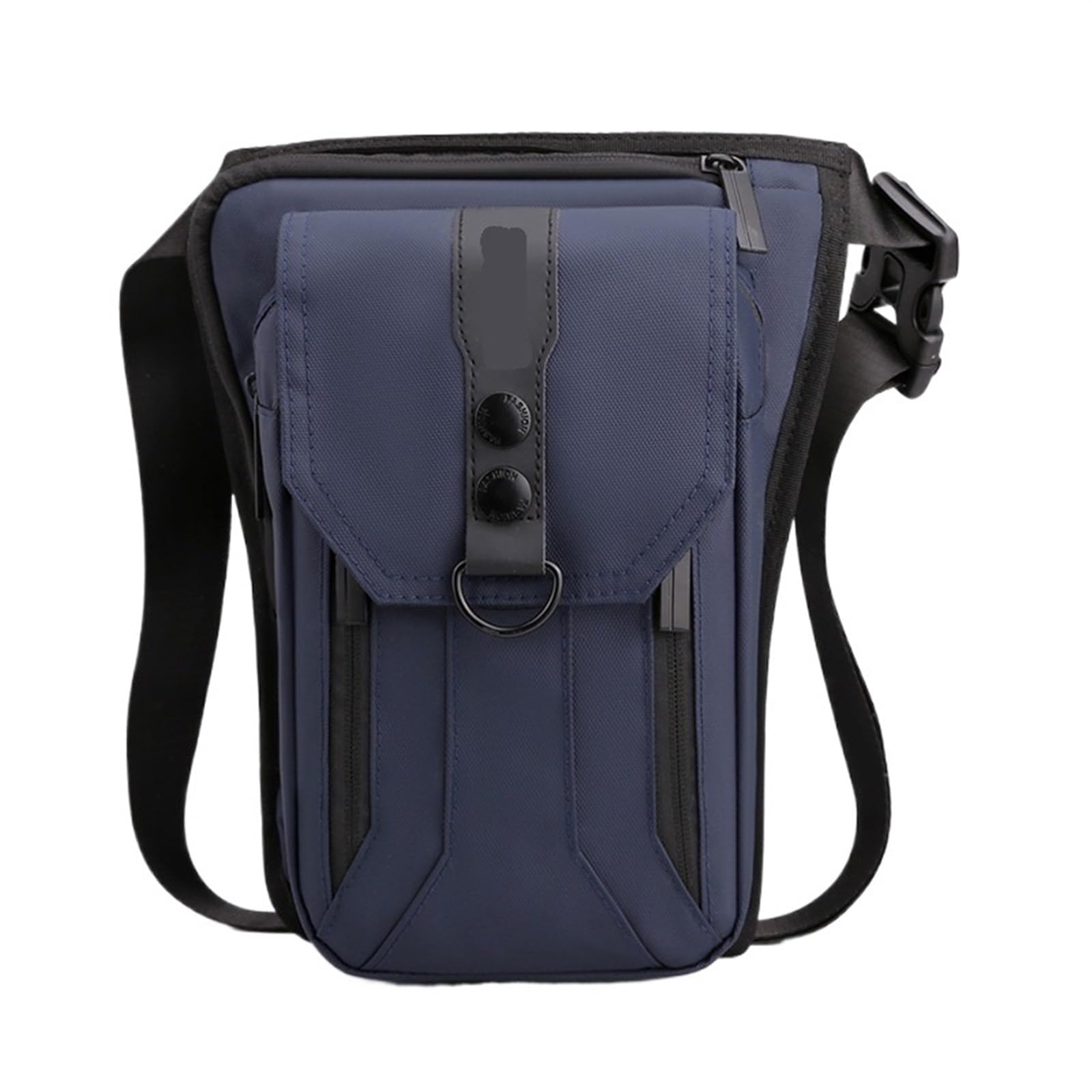 Uomo Outdoor Ciclismo Gamba Marsupio Versatile Sport Marsupio Cintura Nylon Fanny Pack Maschio Solido Sling Impermeabile Borsa a Tracolla per le avventure all'aperto, il pendolarismo(Dark Blue)