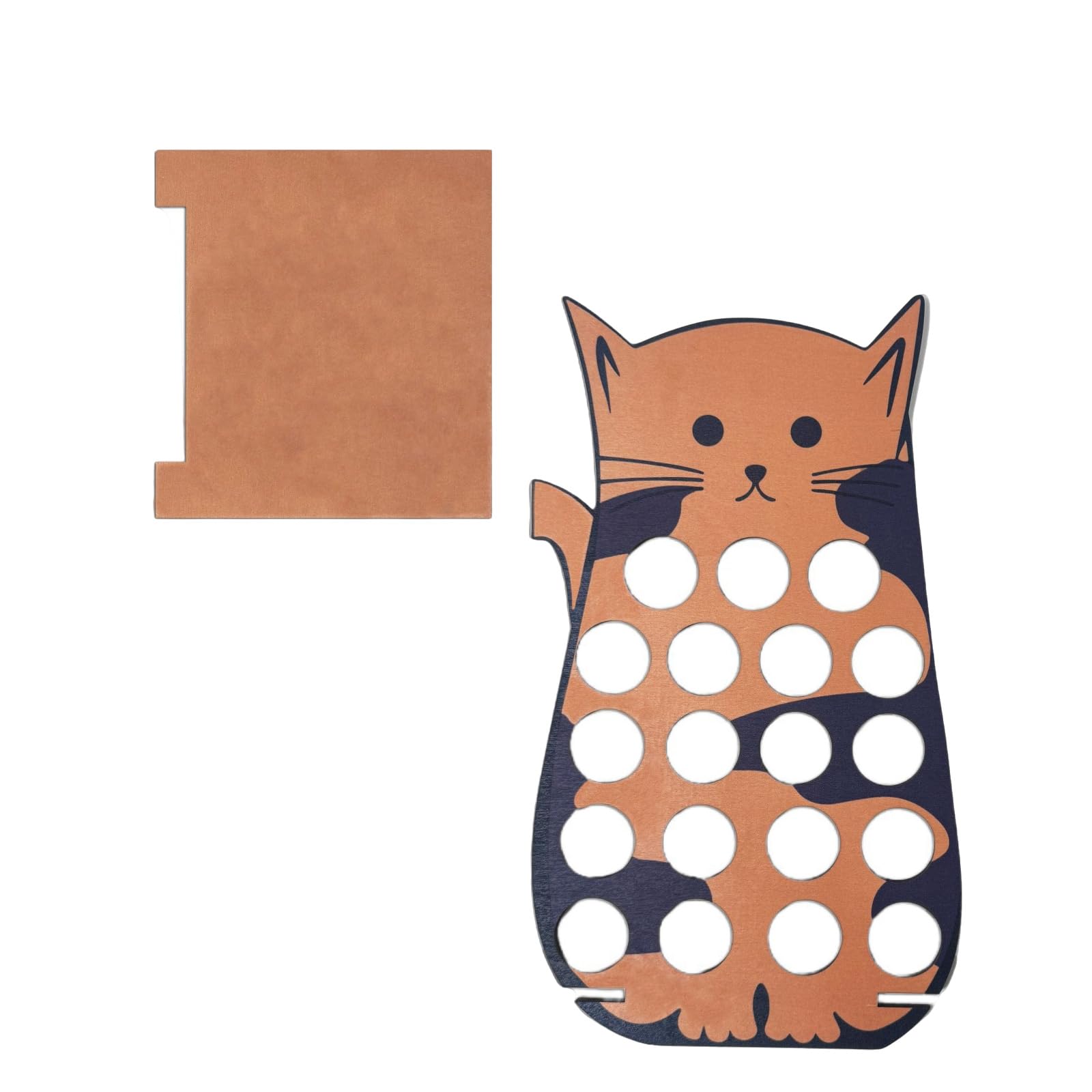 Hsioluted Space Efficient Coffee Pods Holder Cats Shape Coffee Pods Rack for Home or Easy to Clean with Antislip Feature Space Saving Storage