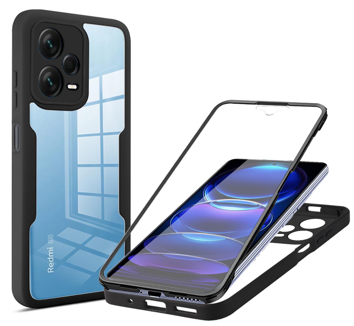 KJYFOANI Per ZTE Nubia Air (6.78") Cover, Nero Morbido Silicone Ultra Sottile TPU Protezione Case, Antiurto Anti-Graffio Bumper Custodia Per - XT105 - Foto 4