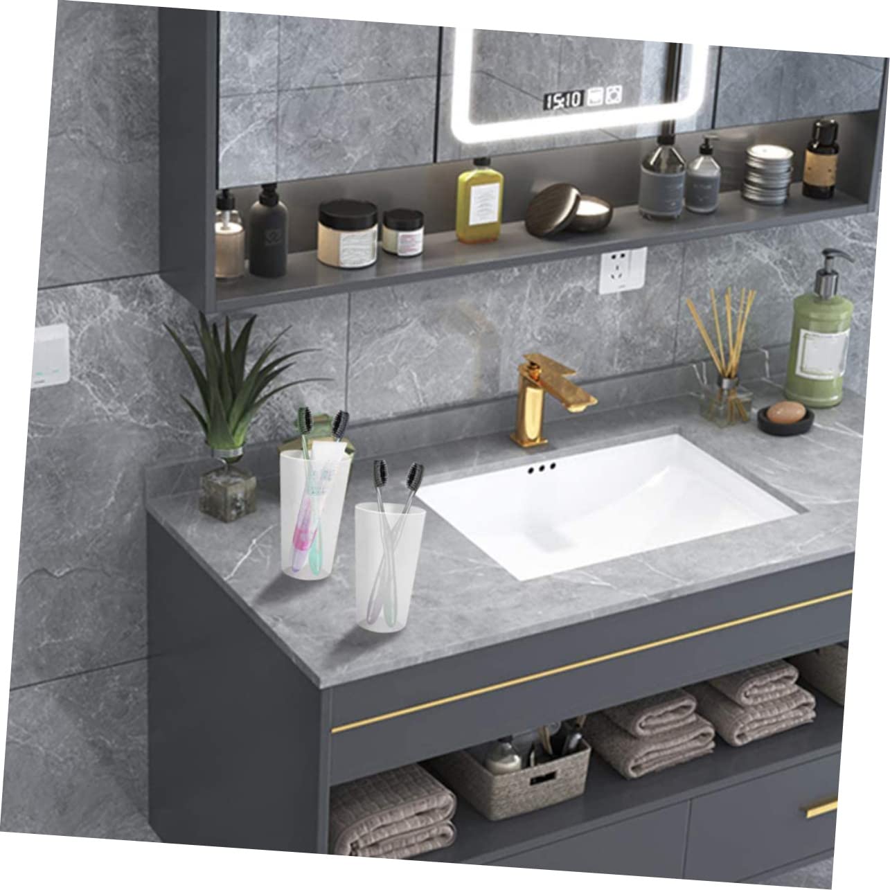 FUNOMOCYA 5 Sets Round Hook Pegboard Cup Holder Pegboard Hooks Kit Peg Board Hooks Kit Pegboard Assortment Pegboard Cup with Hook Home Pegboard Cup Pegboard Wall Organizer Abs Plastic