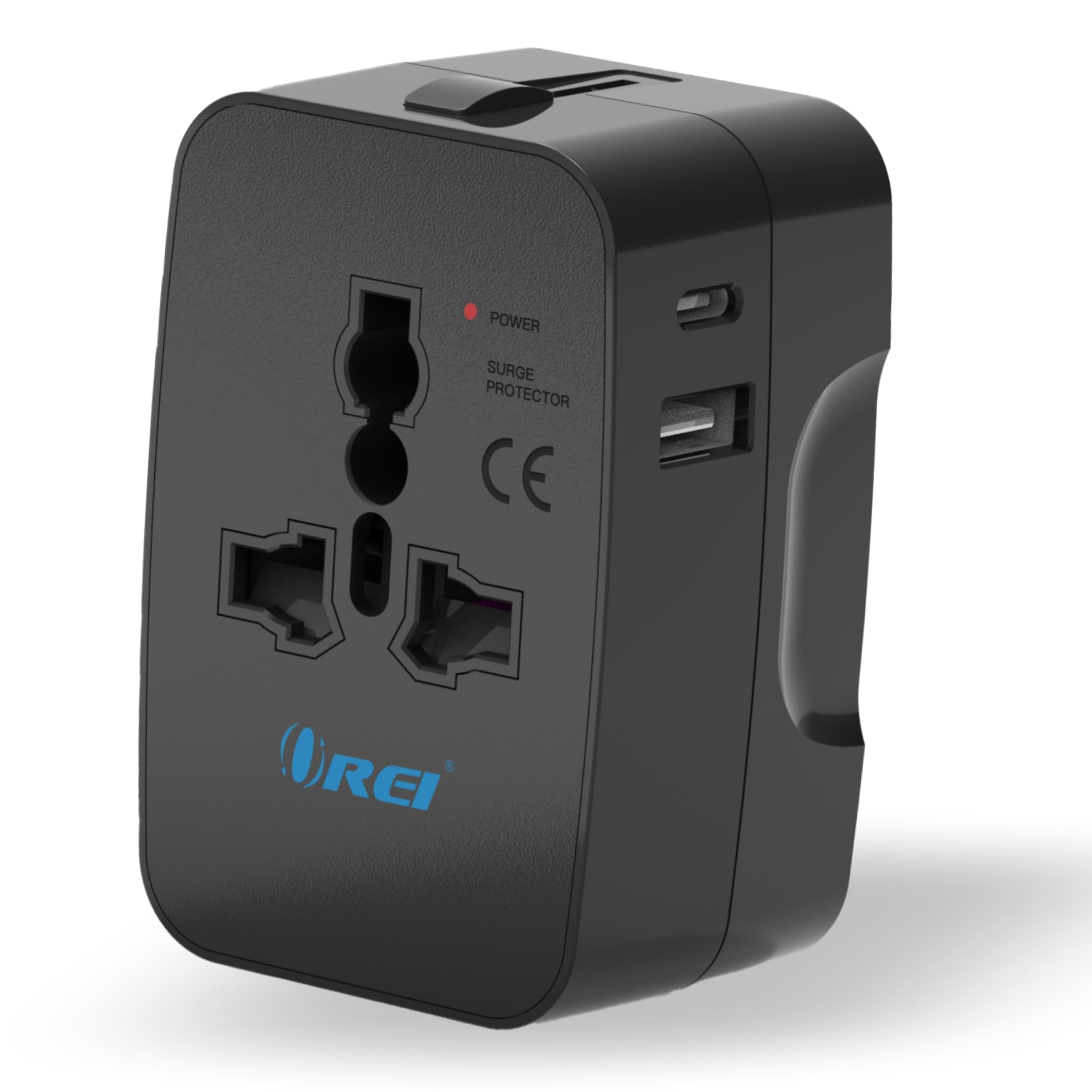 Orei Universal Charger Adapter with Type C - 3 in 1 International Travel Adapter - Universal Travel Adapter All in one with 1 USB-A, 1 USB-C (2.4A Each) and Universal Output Socket - 10 Year Warranty-image-46