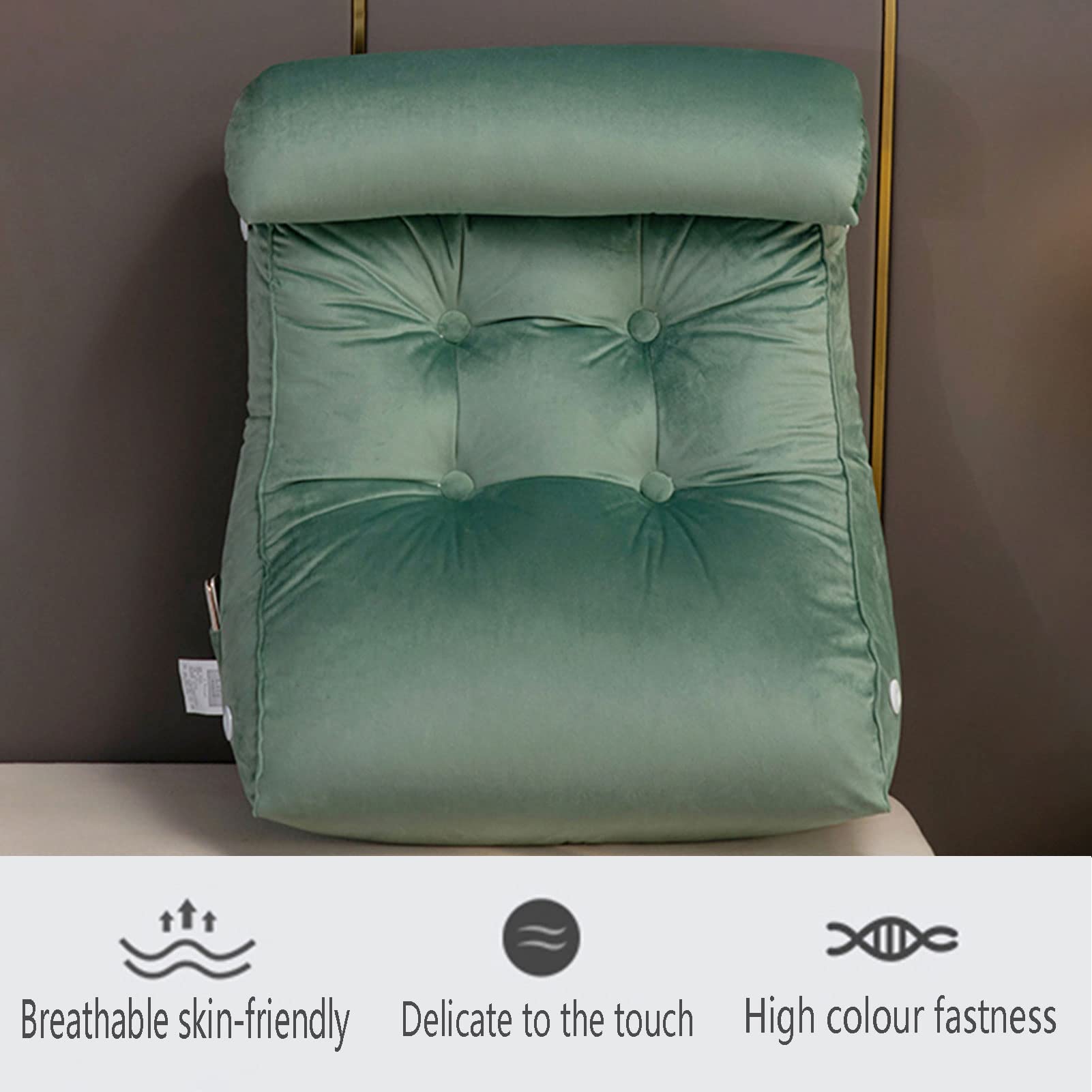 HEATHE Almohadas de Lectura,Almohada Lectura Lumbar Triangular,Cojín Cervical Ajustable y extraíble,Adecuado para Relajarse o Trabajar en la Cama/sofá/Suelo