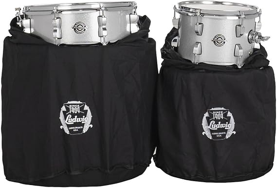 Ludwig Breakbeats by Questlove 4-Piece Drum Set Shell Pack, Silver Sparkle