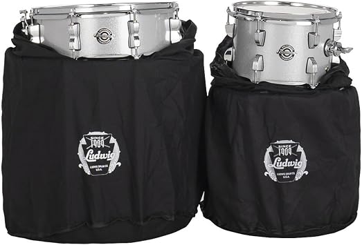 Ludwig Breakbeats by Questlove 4-Piece Drum Set Shell Pack, Silver Sparkle