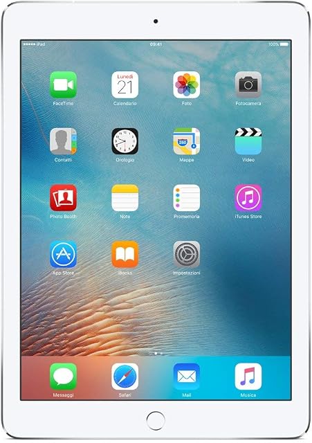 Apple iPad Pro 9.7 128GB Wi-Fi + Cellular - Silver - Unlocked (Renewed)